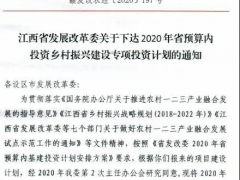 宣城市一企业获100万元乡村复兴修立支持资金