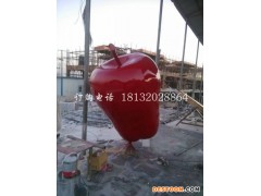 不锈钢蛇果雕塑公园景观雕塑