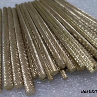 滚网纹黄铜棒8.0mm15mm网纹滚花黄铜棒