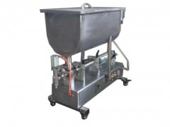 蟹黄酱螺蛳酱搅拌式灌装机香菇酱蘑菇酱简易型酱类灌装机