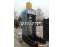 山东强兴花生立式液压榨油机,黄豆笨榨圆饼榨油机设备