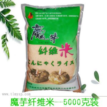 无糖食品 天龙魔芋米 膳食纤维食品 减肥魔芋米 普通纤维  5kg